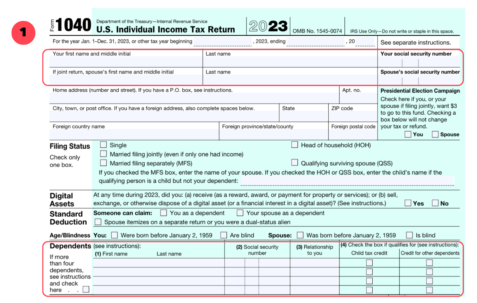 How to Read an Individual Tax Return (1040)